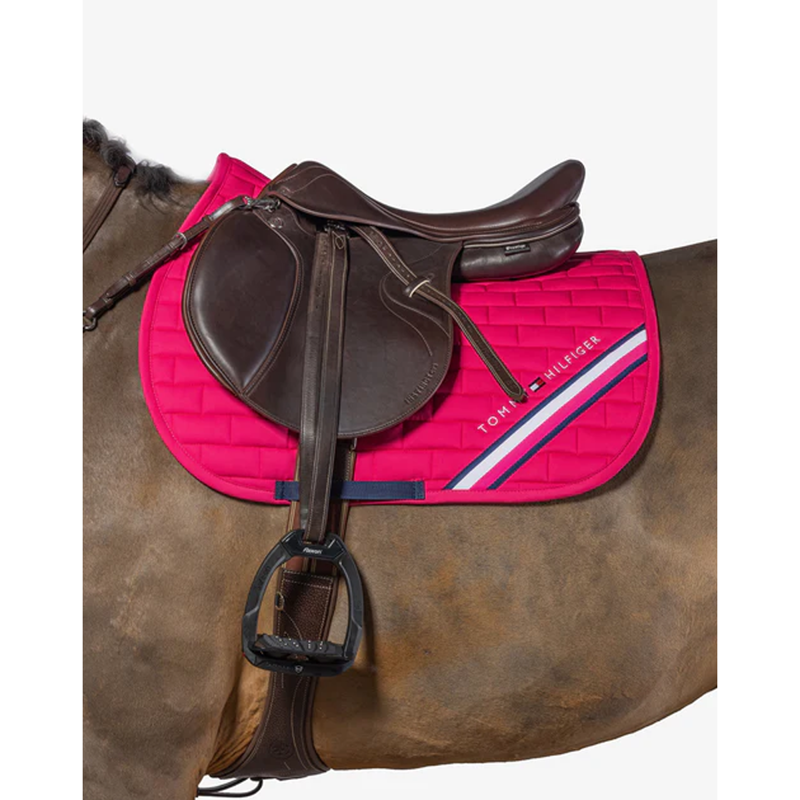 Tommy Hilfiger Global Stripe Jump Saddlepad - Hot Magenta-3